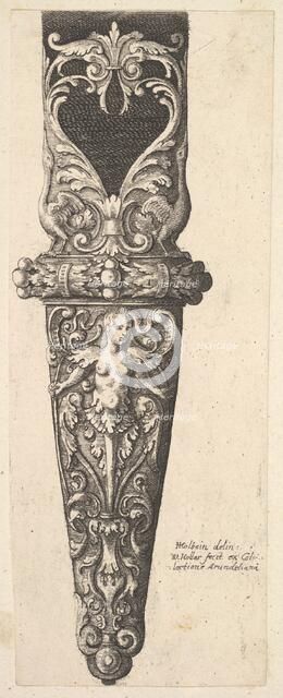 Lower portion of a scabbard, 1625-77. Creator: Wenceslaus Hollar.