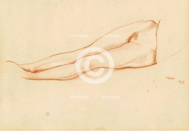Lower torso of Ida Rubinstein (1883-1960), 1915.