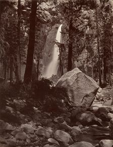 Lower Yosemite Fall, 1,600 feet, ca. 1872, printed ca. 1876. Creator: Attributed to Carleton E. Watkins