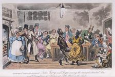 Lowest Life in London, Tom, Jerry and Logic first half of the 19th century. Artist: Isaac Robert Cruikshank