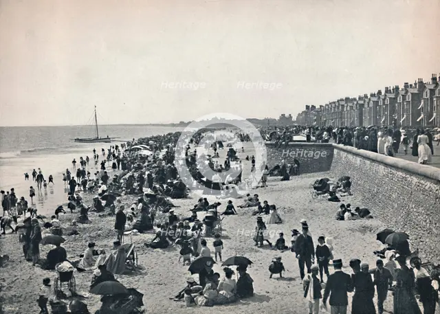 'Lowestoft - On the Sands', 1895. Artist: Unknown.