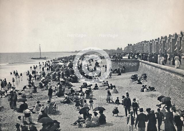 'Lowestoft - On the Sands', 1895. Artist: Unknown.