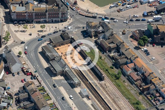 Lowestoft Railway Station, Suffolk, 2021. Creator: Damian Grady.