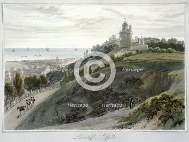 'Lowestoft, Suffolk', 1814-1825. Artist: William Daniell