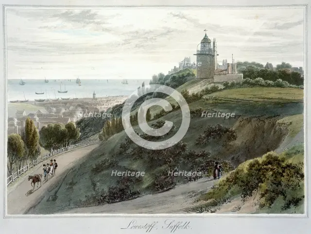 'Lowestoft, Suffolk', 1814-1825. Creator: William Daniell.