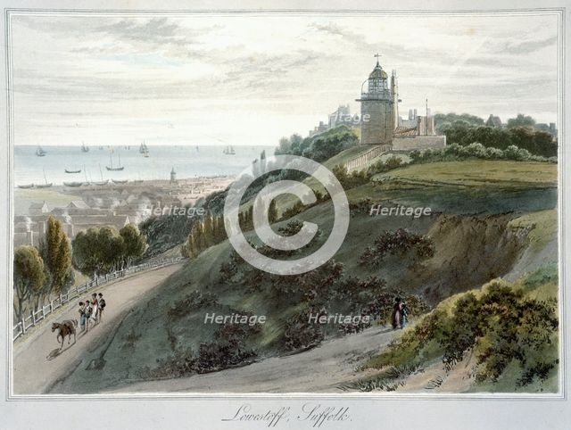'Lowestoft, Suffolk', 1814-1825. Creator: William Daniell.