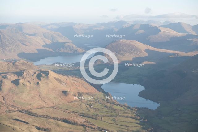 Loweswater and Crummock Water, from the north-west, Cumbria, 2015. Creator: Historic England.