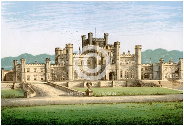 Lowther Castle, Westmorland, home of the Earl of Lonsdale, c1880. Artist: Unknown