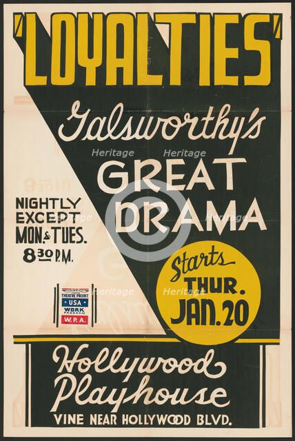 Loyalties, Los Angeles, [193-]. Creator: Unknown.