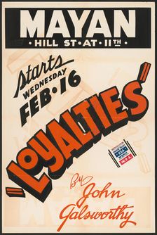 Loyalties, Los Angeles, 1938. Creator: Unknown