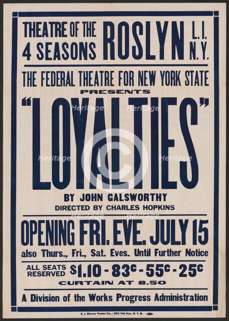 Loyalties, Roslyn, NY, 1938. Creator: Unknown.