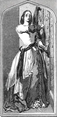 Loyalty: Catherine Douglas barring the door, at Scone, 1844. Creator: Unknown
