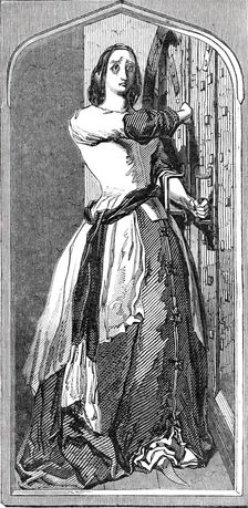 Loyalty: Catherine Douglas barring the door, at Scone, 1844. Creator: Unknown