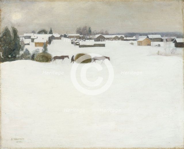 Load of Hay, 1899. Creator: Pekka Halonen.