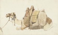 Loaded camel, 1821-1847. Creator: Prosper Georges Antoine Marilhat