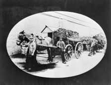 Loaded coal carts. Creator: John Galt