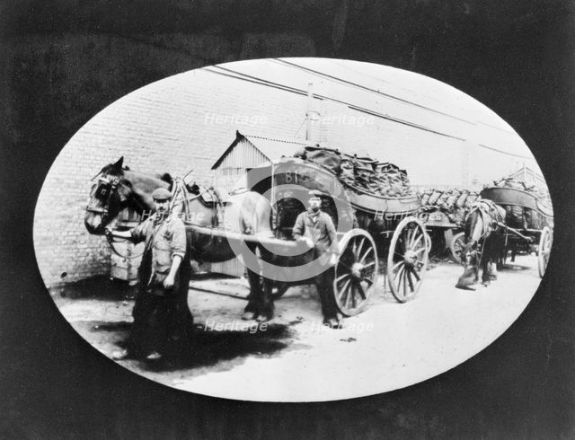 Loaded coal carts. Creator: John Galt.