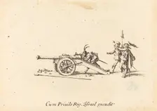 Loading the Cannon, 1634/1635. Creator: Jacques Callot