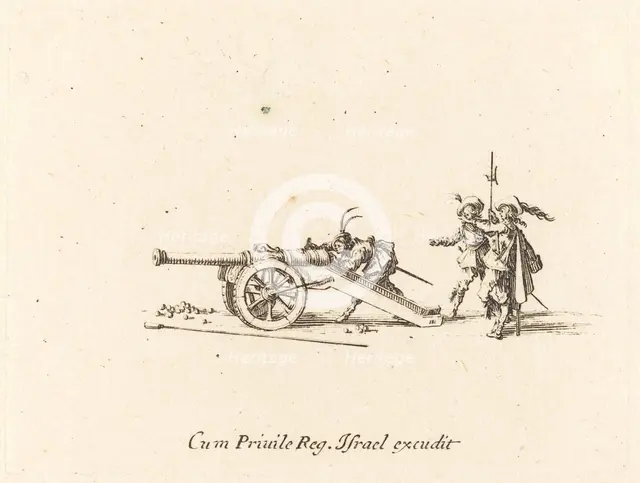 Loading the Cannon, 1634/1635. Creator: Jacques Callot.