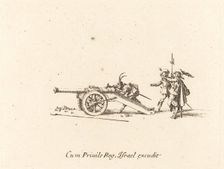 Loading the Cannon, 1634/1635. Creator: Jacques Callot