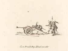 Loading the Cannon, 1634/1635. Creator: Jacques Callot