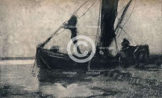 'Loading the Barge', c19th century. Artist: Frank Mura.