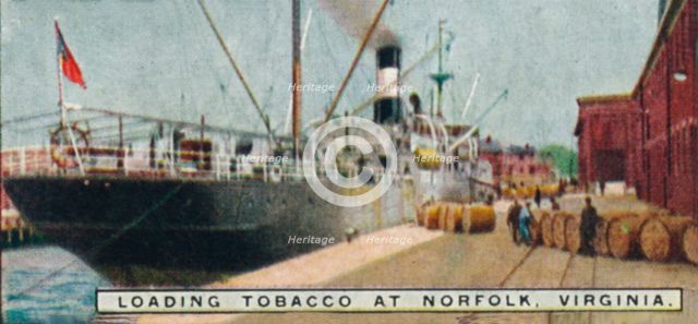 'Loading Tobacco at Norfolk, Virginia.', 1926. Artist: Unknown.