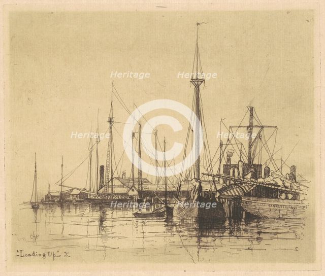Loading Up, 1881. Creator: Charles A Platt.
