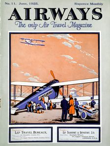 Loading a biplane with passengers and luggage at Croydon Aerodrome, London