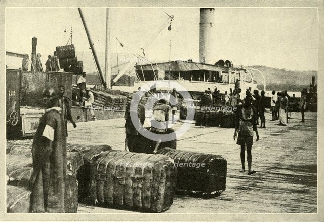 'Loading a Cargo of Cotton', c1948. Creator: Unknown.