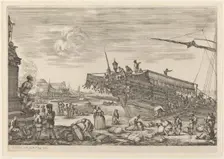 Loading a Ship, probably c. 1654/1655. Creator: Stefano della Bella