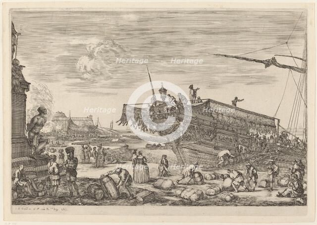 Loading a Ship, probably c. 1654/1655. Creator: Stefano della Bella.