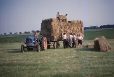 Loading bales of hay, England, c1960. Artist: CM Dixon
