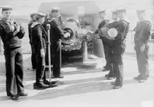 Loading Big Gun, British Navy, between c1910 and c1915. Creator: Bain News Service