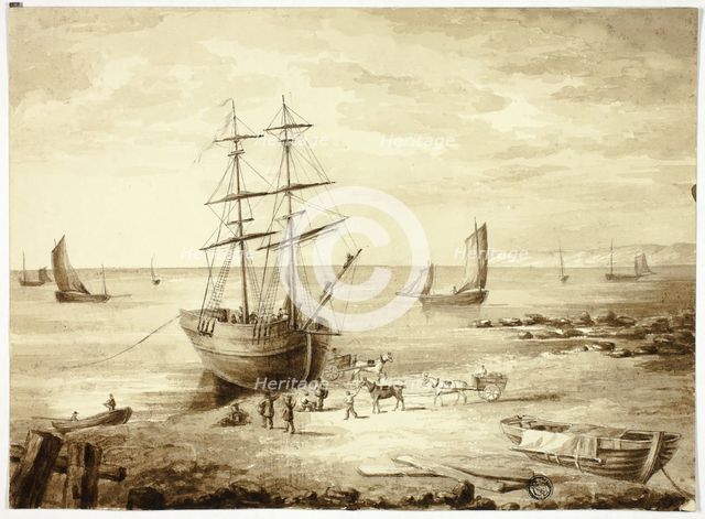 Loading Boat in Port, n.d. Creator: Elizabeth Murray.
