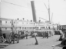 Loading cotton into a steamer, Savannah, Ga., c1904. Creator: Unknown