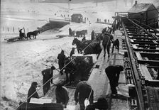 Loading ice, between c1910 and c1915. Creator: Bain News Service