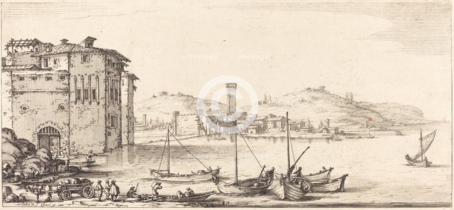 Loading Merchandise, probably c. 1630. Creator: Jacques Callot.