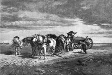 "Loading Sand - Pas de Calais: Threatening Weather", by R. Beavis, Royal Academy Exhibition, 1868. Creator: Mason Jackson