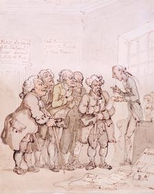 Loan contractors, late 18th-early 19th century. Creator: Thomas Rowlandson