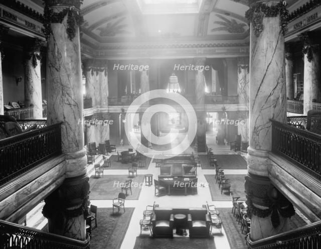 Lobby, Jefferson Hotel, Richmond, Va., c.between 1910 and 1920. Creator: Unknown.
