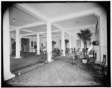 Lobby of the New Arlington Hotel, Petoskey, Mich., between 1890 and 1901. Creator: Unknown