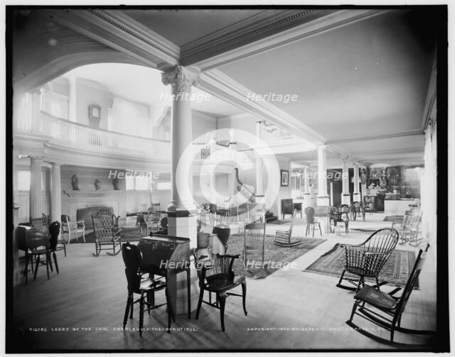 Lobby of the Inn, Charlevoix-the-Beautiful, c1900. Creator: Unknown.