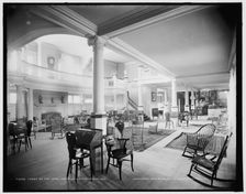 Lobby of the Inn, Charlevoix-the-Beautiful, c1900. Creator: Unknown