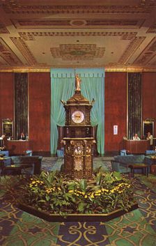 Lobby of the Waldorf-Astoria Hotel, New York City, New York, USA, 1965