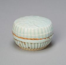 Lobed Cosmetic Box with Flowering Stems, Southern Song or Yuan dynasty, 13th/14th century. Creator: Unknown