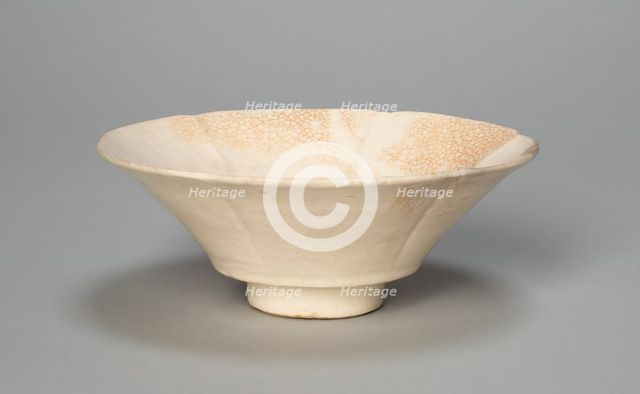 Lobed Cup, Tang dynasty (618-907) or Song dynasty (960-1279), c. 10th century. Creator: Unknown.