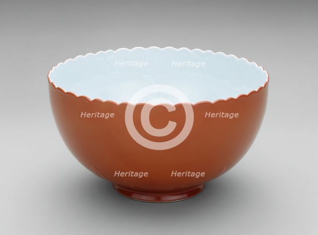 Lobed Bowl, 1890/1900. Creator: Seifu Yohei.