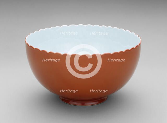 Lobed Bowl, 1890/1900. Creator: Seifu Yohei.