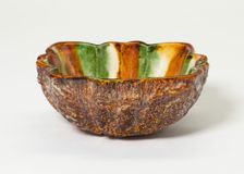 Lobed Bowl with Foliate Medallions, Tang dynasty (618-906), first half of 8th century. Creator: Unknown
